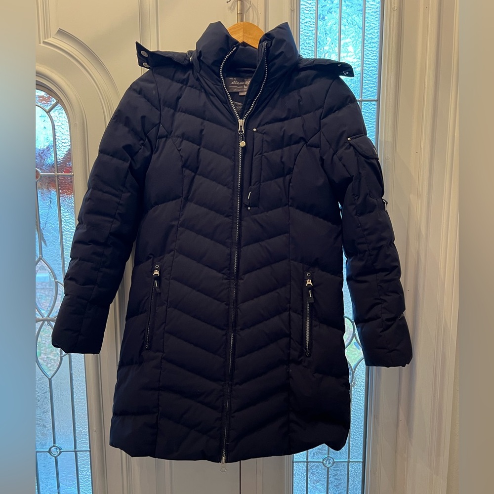 Eddie Bauer Petite Women's Navy Down Parka